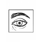 Dibujo para colorear Colorear Ojo Y Ceja