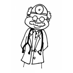 Dibujo para colorear Colorear Medico Doctor