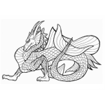 Dibujo para colorear Dibujo De Dragon Para Colorear