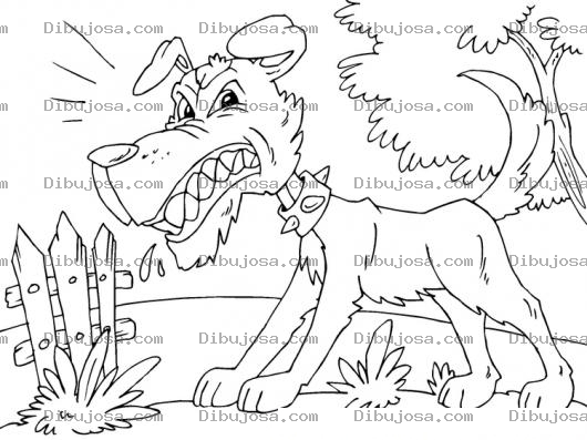 Dibujo para colorear Perro Bravo Para Colorear