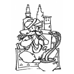 Dibujo para colorear Encantador De Serpientes Para Colorear
