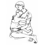 Dibujo para colorear Mama Africana Con Su Hijo Para Colorear