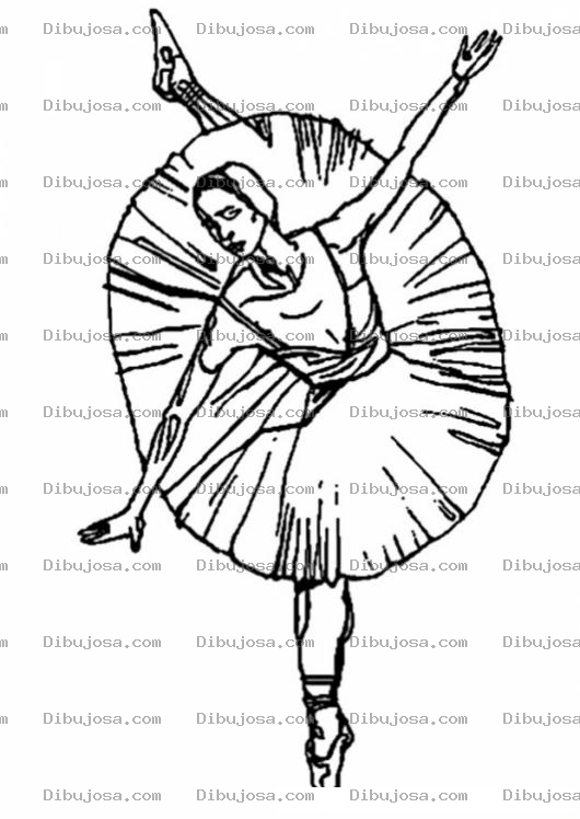 Dibujo para colorear Colorear Bailarina