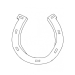 Dibujo para colorear Colorear Herradura De Caballo