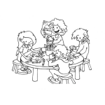 Dibujo para colorear Clase De Parvulitos Para Pintar