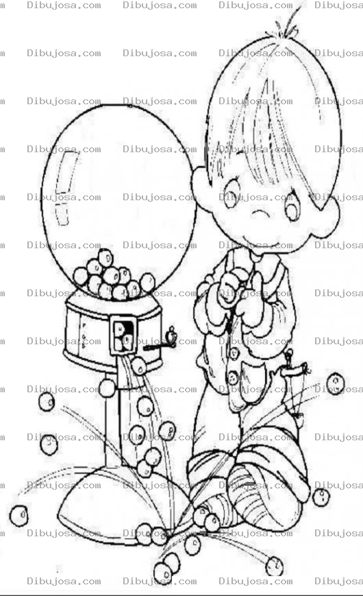 Dibujo para colorear Maquina de Chicles de Precios moments para colorear