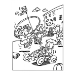 Dibujo para colorear Dibujo De Ninos Jugando