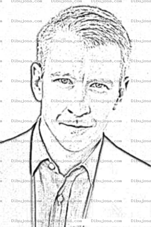 Dibujo para colorear Anderson Cooper Periodista De Cnn Para Coloring Page