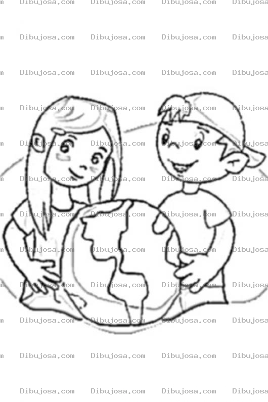 Dibujo para colorear Dibujo Del Medio Ambiente