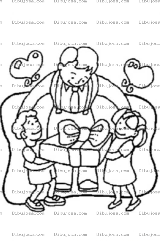 Dibujo para colorear Dibujo Del Dia Del Padre