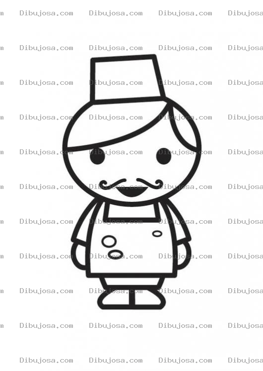 Dibujo para colorear Colorear Cheffsito
