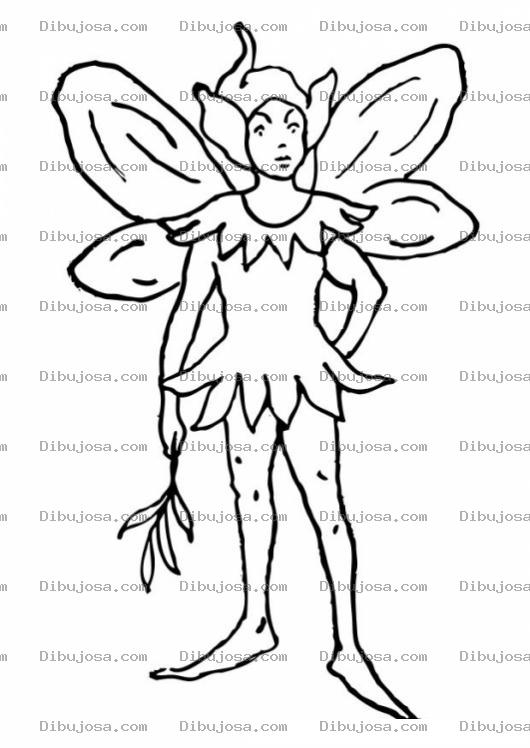 Dibujo para colorear Colorear Elfo Campanito
