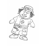 Dibujo para colorear Colorear Muneco De Tela D