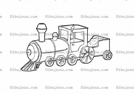 Dibujo para colorear Colorear Tren De Jugueton