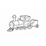 Dibujo para colorear Colorear Tren De Jugueton