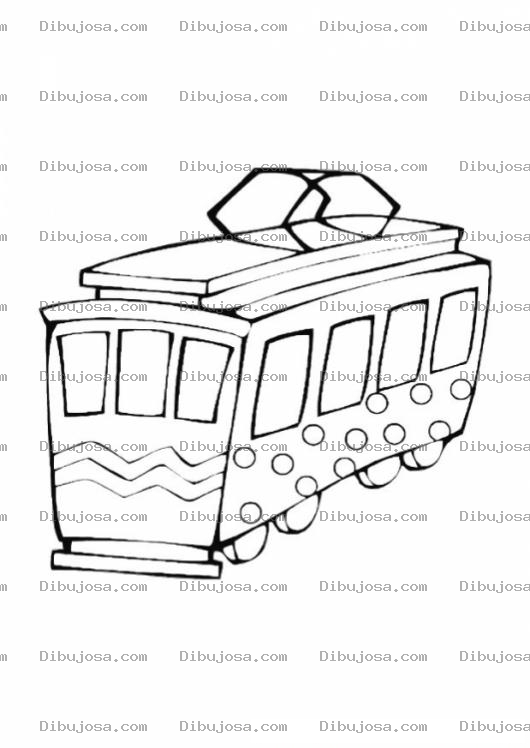 Dibujo para colorear Colorear Troley De San Francisco