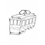 Dibujo para colorear Colorear Troley De San Francisco