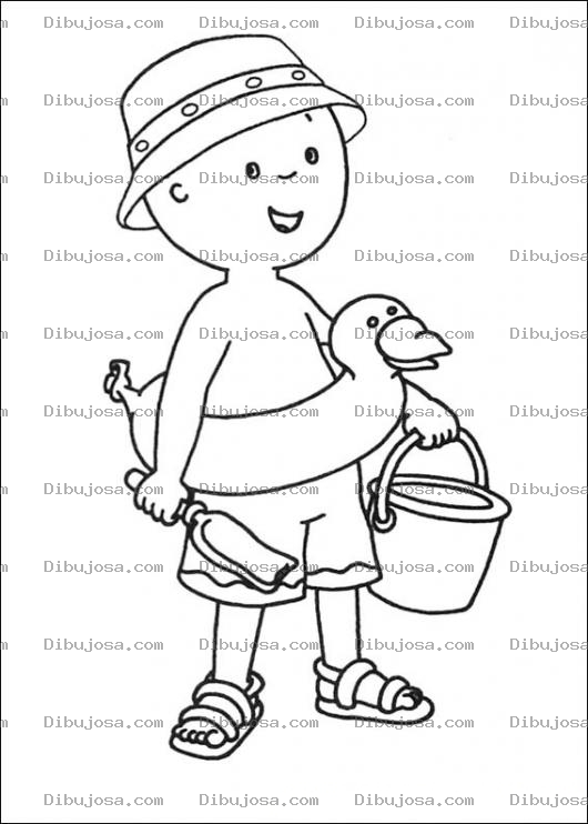 Dibujo para colorear Caillou Colorear