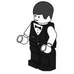 Dibujo para colorear Colorear Mesero De Lego