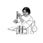 Dibujo para colorear Colorear Asitente De Laboratorio Quimico