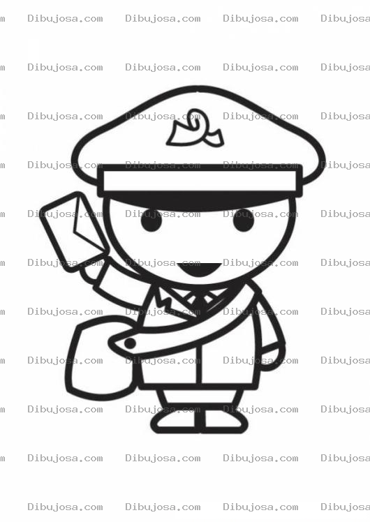 Dibujo para colorear Colorear Carterito Repartiendo Cartas