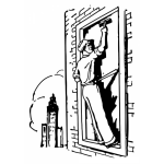 Dibujo para colorear Colorear Limpiador De Ventanas