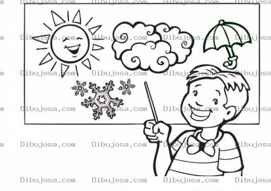 Dibujo para colorear Colorear Clase Del Clima