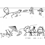 Dibujo para colorear Juegos De Playa Para Colorear