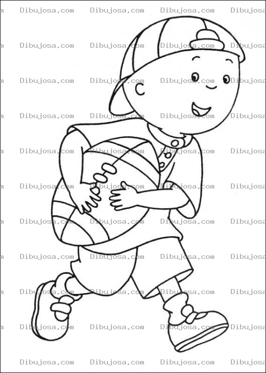 Dibujo para colorear Caillou Colorear