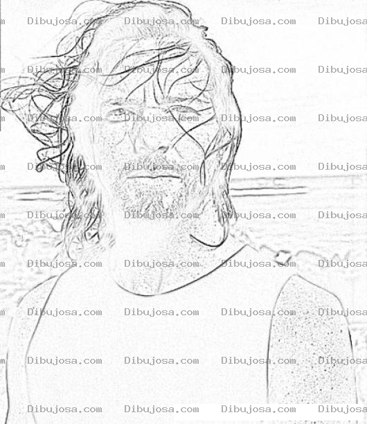 Dibujo para colorear Eddie Veder Para Colorear Y Pintar