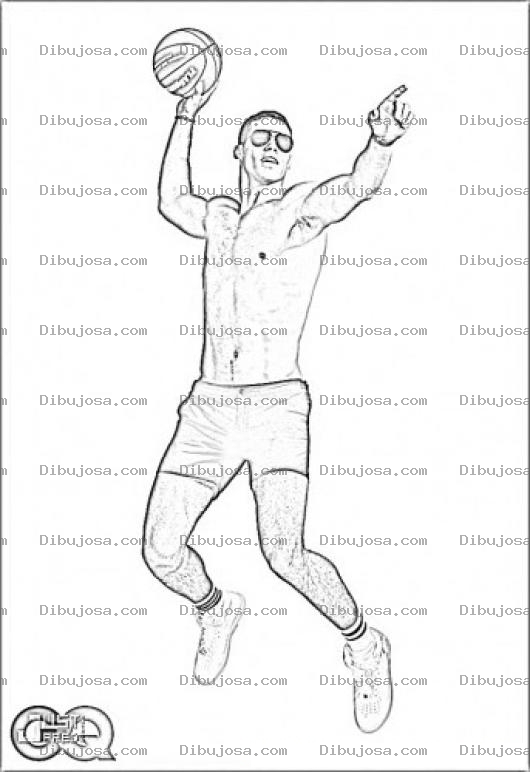 Dibujo para colorear Kris Humphries Coloring Page Para Colorear