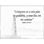 Dibujo para colorear Lampara Es A Mis Pies Tu Palabra Para Colorear