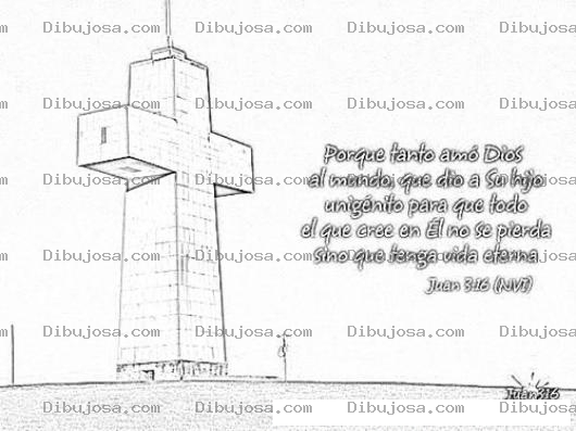 Dibujo para colorear Juan 3:16 Para Colorear