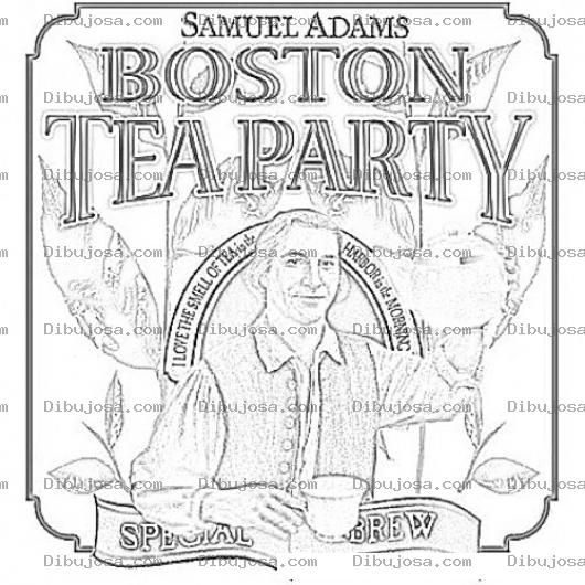 Dibujo para colorear Tea Party Coloring Page