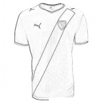 Dibujo para colorear Camisola De La Seleccion De Futbol De Guatemala Para Colorear