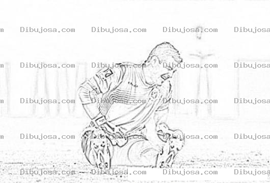 Dibujo para colorear David Guerra Portero De Comunicaciones Futbol De Guatemala Para Colorear