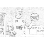 Dibujo para colorear Juan Jose Paredes Portero De Los Cremas De Guatemala Para Colorear