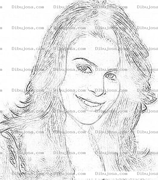 Dibujo para colorear Dibujo De Paula Abdul Para Colorear Y Pintar