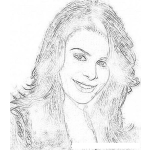 Dibujo para colorear Dibujo De Paula Abdul Para Colorear Y Pintar