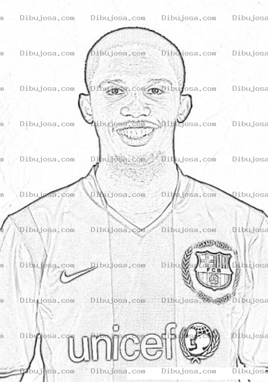 Dibujo para colorear Samuel Eto Para Colorear Y Pintar