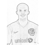 Dibujo para colorear Samuel Eto Para Colorear Y Pintar