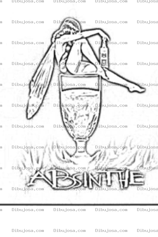 Dibujo para colorear Absinthe Coloring Page