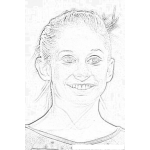 Dibujo para colorear Shawn Johnson Coloring Page