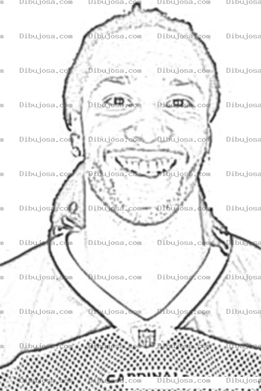 Dibujo para colorear Larry Fitzgerald Coloring Page