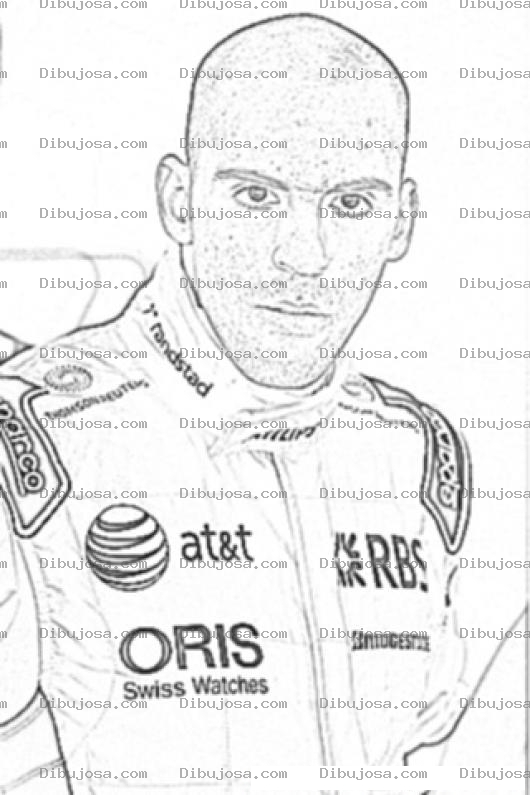 Dibujo para colorear Pastor Maldonado Para Colorear E Imprimir