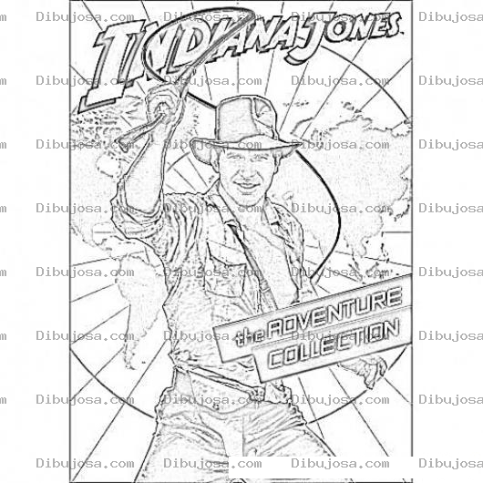 Dibujo para colorear Indiana Jones Coloring Page Para Colorear