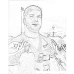 Dibujo para colorear Tim Tebow Interviewed Coloring Page