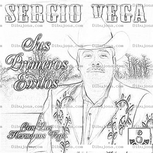 Dibujo para colorear Sergio Vega Para Colorear Y Pintar