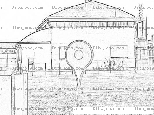 Dibujo para colorear Google Maps Sign Coloring Page