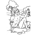 Dibujo para colorear Job De La Biblia Para Colorear Y Pintar